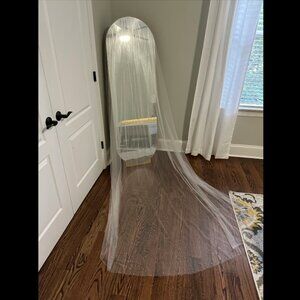 Cathedral Length Wedding Cape with changeable sleeves